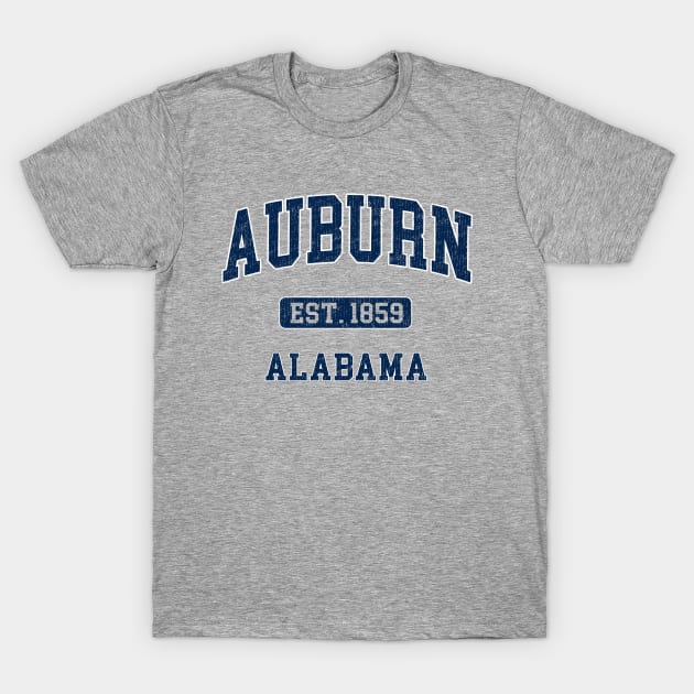 Auburn Alabama AL Vintage Sports Athletic Design T-Shirt by Hong Lien 